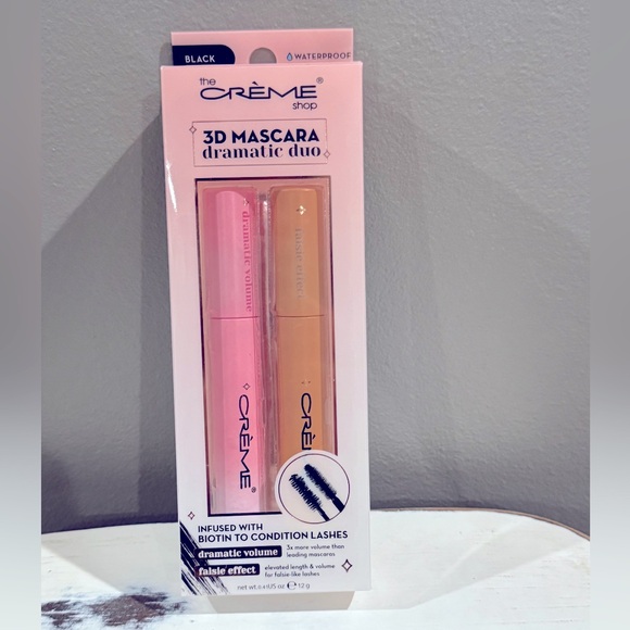 The Crème Shop 3D Mascara Dramatic Duo! New, Waterproof, Color Black! - Picture 1 of 5